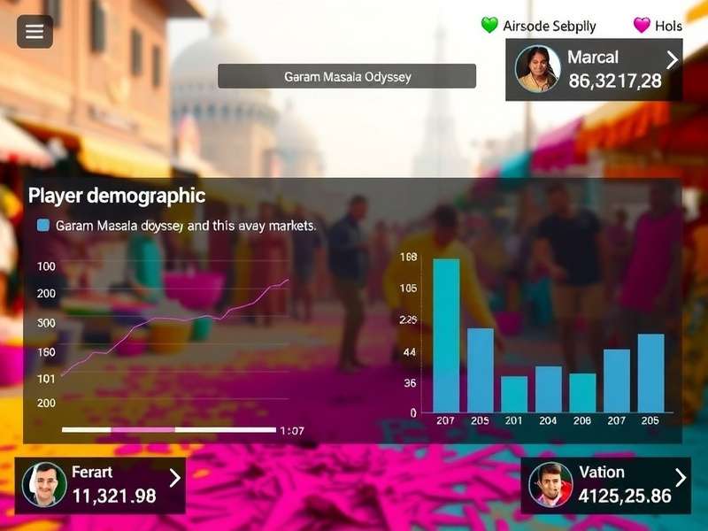 Garam Masala Odyssey gameplay screenshot showing vibrant Indian market scene